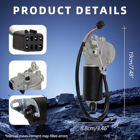 محرك ممسحة الزجاج الأمامي 56030005 متوافق مع Jeep Wrangler YJ 1987-1995 Sport Utility استبدال OE 8491002178 620-00727 WPM432 in Kuwait