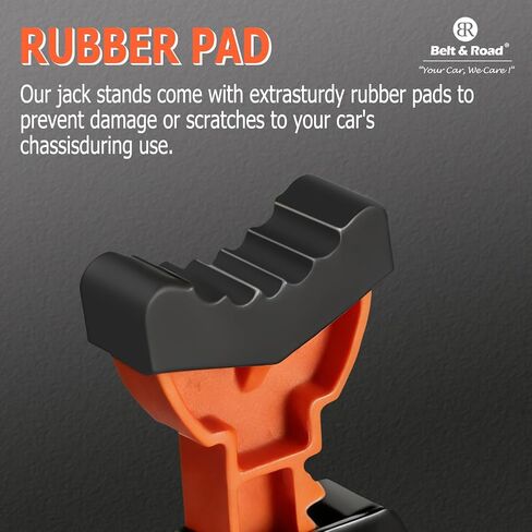 Jack Stands, 3 Ton (6,600 lbs) Extra Tall Heavy Duty Car Jack Stand, 13.39-21.06 inch Adjustable Height for SUV, MPV, Car, UTV/ATV, Black, 1 Pair in Saudi Arabia