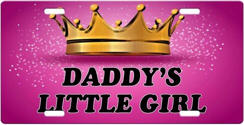 ماكوروني - لوحة ترخيص السيارة المصنوعة من الألومنيوم من DADDY'S LITTLE GIRL Princess Des#1 in Kuwait