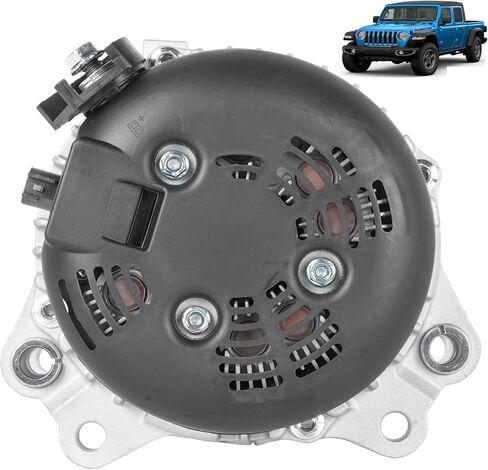 MUCO مولد جديد 56029803AA متوافق مع Jeep JL Series Wrangler 2018-2022 3.6L، JT Series Gladiator 2020-2023 3.6L 240Amp/12Volts CW 6-Groove Pulley 42338، 21025N in Kuwait