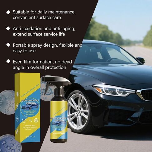 Nano Quick Coat Restore Coating Spray, 2026 New Advanced Quick Effect Coating Agent for Car, Nano Spray for Cars Dust Proof and Glazing Effects Long-Lasting Car Showroom Gloss in Saudi Arabia