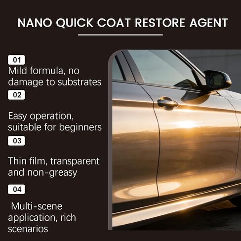 Nano Quick Coat Restore Coating Spray, 2026 New Advanced Quick Effect Coating Agent for Car, Nano Spray for Cars Dust Proof and Glazing Effects Long-Lasting Car Showroom Gloss in Saudi Arabia
