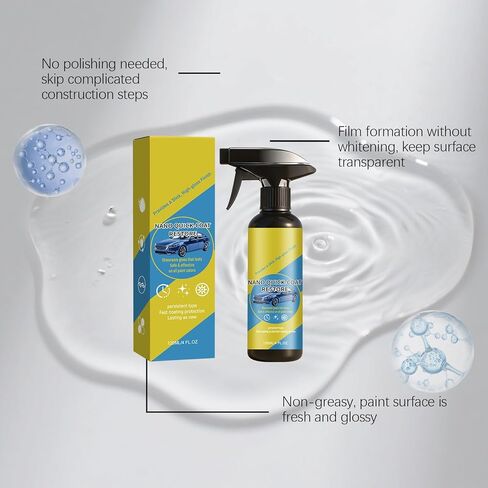 Nano Quick Coat Restore Coating Spray, 2026 New Advanced Quick Effect Coating Agent for Car, Nano Spray for Cars Dust Proof and Glazing Effects Long-Lasting Car Showroom Gloss in Saudi Arabia