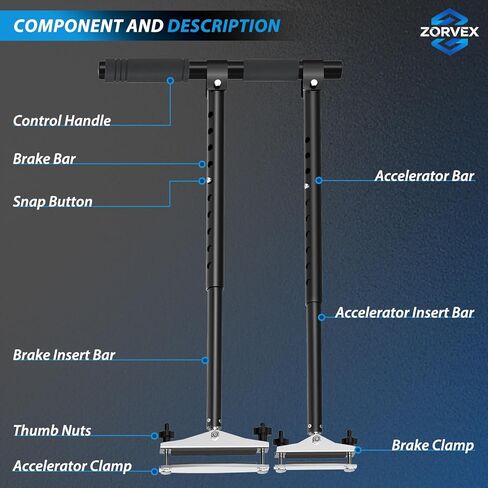 Handicap Driving Hand Controls for Disabled Drivers Car Pedal Assist Controls Left or Right Hand Both Available Length Adjustable in Saudi Arabia
