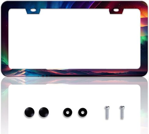 Pink Bow License Plate Frame Bowknot License Plate Holder Personalise Stainless Steel Funny Automotive Parts Compatible with Standard for USA 6 X 12 Inch License Plates with Screws in Saudi Arabia