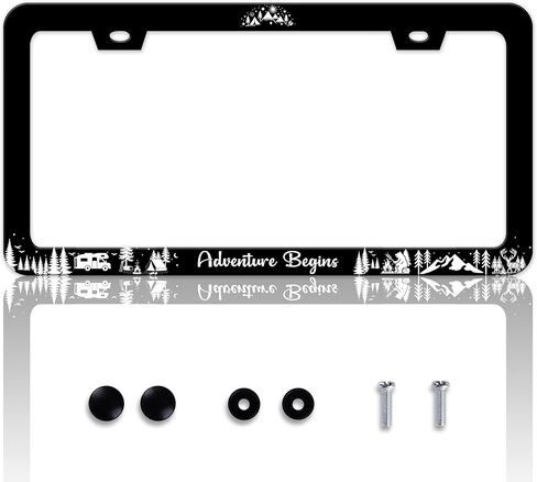 Pink Bow License Plate Frame Bowknot License Plate Holder Personalise Stainless Steel Funny Automotive Parts Compatible with Standard for USA 6 X 12 Inch License Plates with Screws in Saudi Arabia