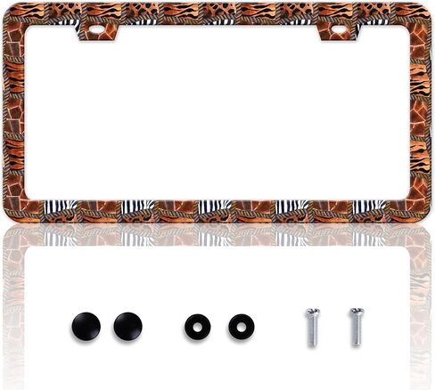 Pink Bow License Plate Frame Bowknot License Plate Holder Personalise Stainless Steel Funny Automotive Parts Compatible with Standard for USA 6 X 12 Inch License Plates with Screws in Saudi Arabia