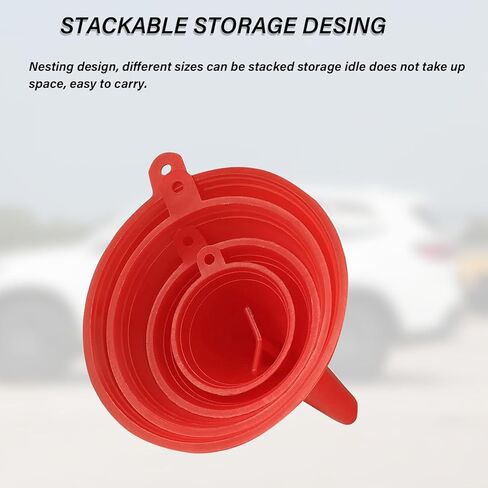 Oil Funnel for Automotive Use, Plastic Oil Change Funnels Set Large Flexible Fuel Funnel with Long Hose and Filter Bendable Wide Mouth for Car Motorcycle Boat Bottle Water Gasoline (7PCS) in Saudi Arabia