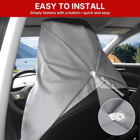 AUTOYOUTH Car Seat Covers Front, Soft Suede Car Seat Protector, Waterproof Sweat-Absorbent Universal Fit for Car SUV Truck - Gray in Saudi Arabia