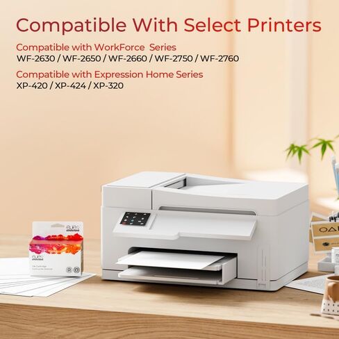 تم إعادة تصنيعها لاستبدال خراطيش الحبر 220XL لخراطيش الحبر Epson 220 لطابعات Epson WF-2750 WF-2760 WF-2630 WF-2650 XP-420 XP-320 XP-424 (8 عبوات: 2 أسود، 2 سماوي، 2 أرجواني، 2 أصفر) in Kuwait
