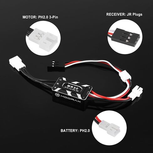 1212 4500KV Outrunner Brushless Motor & 25A ESC Combo with 11T Pinion Gear for Axial 1/30 SCX30 Crawler Upgrade in Saudi Arabia