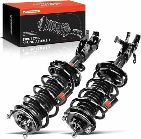 دعامات أمامية ممتازة متوافقة مع Honda Civic [1.8L كوبيه] 2012 2013 2014 2015-2x نظام تعليق بديل كامل لصدمات التجميع مع زنبرك ملفوف in Kuwait