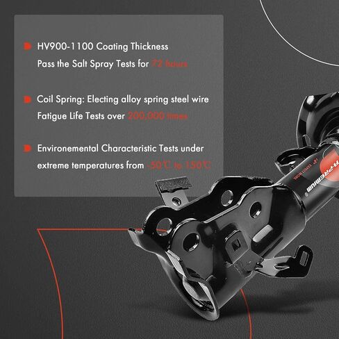 دعامات أمامية ممتازة متوافقة مع Honda Civic [1.8L كوبيه] 2012 2013 2014 2015-2x نظام تعليق بديل كامل لصدمات التجميع مع زنبرك ملفوف in Kuwait