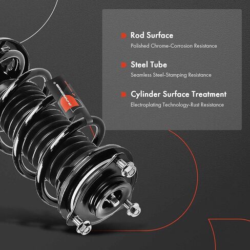دعامات أمامية ممتازة متوافقة مع Honda Civic [1.8L كوبيه] 2012 2013 2014 2015-2x نظام تعليق بديل كامل لصدمات التجميع مع زنبرك ملفوف in Kuwait