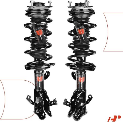دعامات أمامية ممتازة متوافقة مع Honda Civic [1.8L كوبيه] 2012 2013 2014 2015-2x نظام تعليق بديل كامل لصدمات التجميع مع زنبرك ملفوف in Kuwait