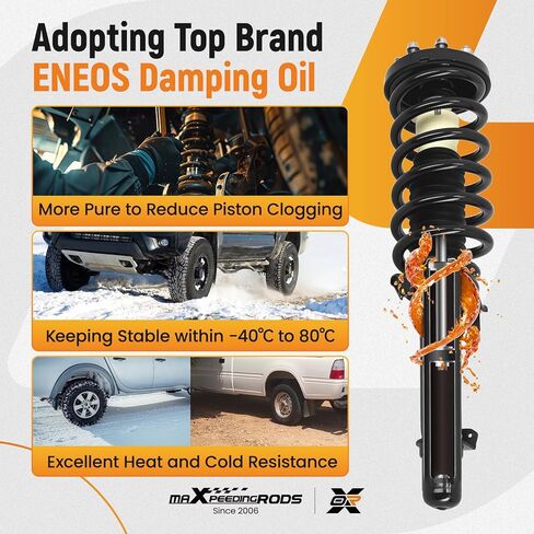 قطعتان من دعامات الصدمات الأمامية من maxpeedingrods لسيارة Acura TL FWD 2009-2014، 272694 272693، دعامات كاملة ممتصة للصدمات مع مجموعة زنبركية ملفوفة in Kuwait