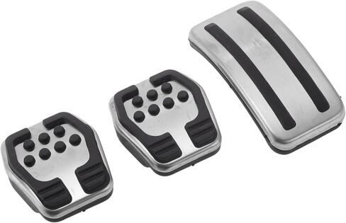 3 Pcs Manual Transmission Foot Pedal Pads Foot Accelerator Pedal Covers for Ford Focus 3 2012-2016 Stainless Steel Silver Tone in Kuwait