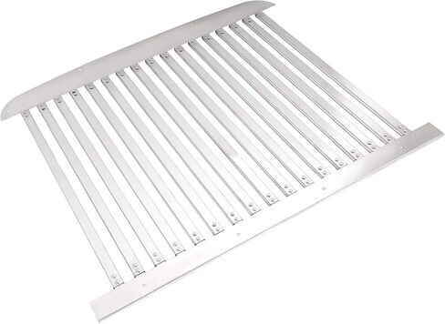 KUAFU Front Bumper Grille Compatible with 1990-2024 Freightliner Classic & FLD 120 Upper Grill W/17 Vertical Bars Stainless Steel Silvery in Kuwait