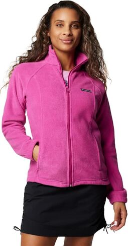 Columbia Women's Benton Springs Full Zip Fleece Jacket, Fuchsia, 2X in Saudi Arabia