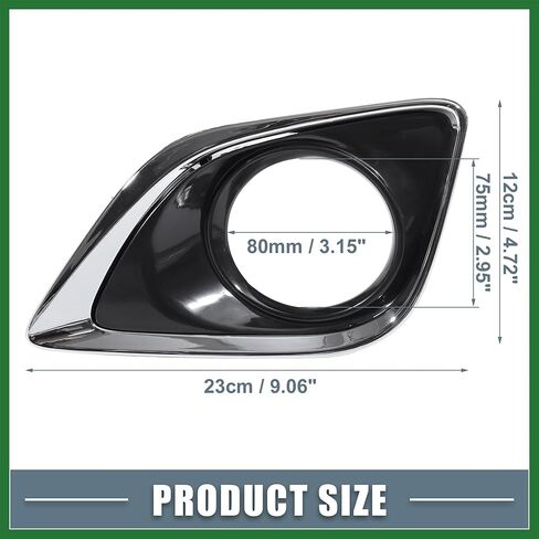 Motoforti الجانب الأيسر الأيمن شبكة مصابيح الضباب غطاء الكسوة 520400T010 520300T010 لتويوتا فينزا 2013 2014 2015 2016 أسود 1 زوج طويلة الأمد in Kuwait