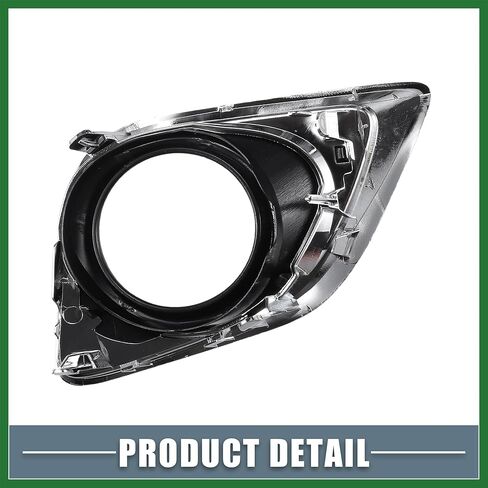 Motoforti الجانب الأيسر الأيمن شبكة مصابيح الضباب غطاء الكسوة 520400T010 520300T010 لتويوتا فينزا 2013 2014 2015 2016 أسود 1 زوج طويلة الأمد in Kuwait