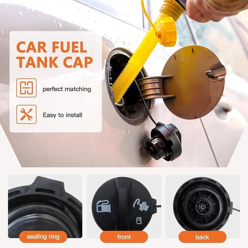 غطاء غاز الوقود GT261 19207873 مناسب لسيارة Chevy Monte Carlo، Astro، Cavalier، Corvette 1997-2005 ومناسب لإمبالا 2000-2005 غطاء غاز غطاء الوقود غطاء خزان الوقود in Kuwait