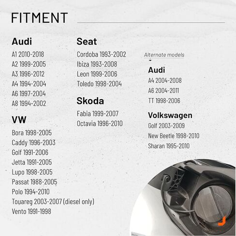 Fuel Cap Retention Tether Strap with Pins compatible with VW Golf Jetta Passat, Audi A3 A4 A6 A8 1988-2012 - gas cap retaining cord lanyard rope 1J0201550A, Click&Fit in Kuwait