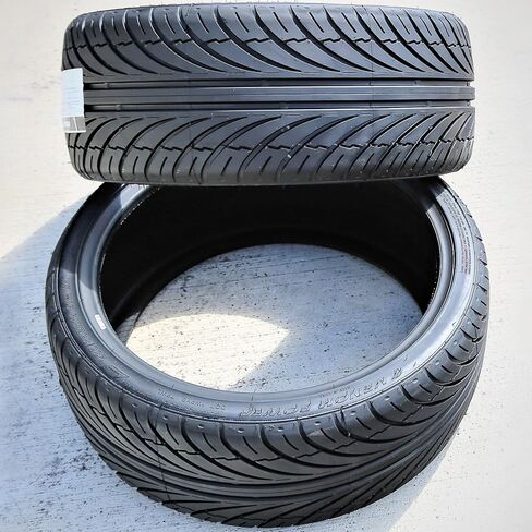 مجموعة من 2 إطارات Venom Power Ragnarok Zero X Summer Passenger Car عالية الأداء - 235/35R19 235/35ZR19 235/35/19 235/35-19 91W نطاق التحميل XL 4-Ply BSW جدار جانبي أسود UTQG 420AA in Saudi Arabia