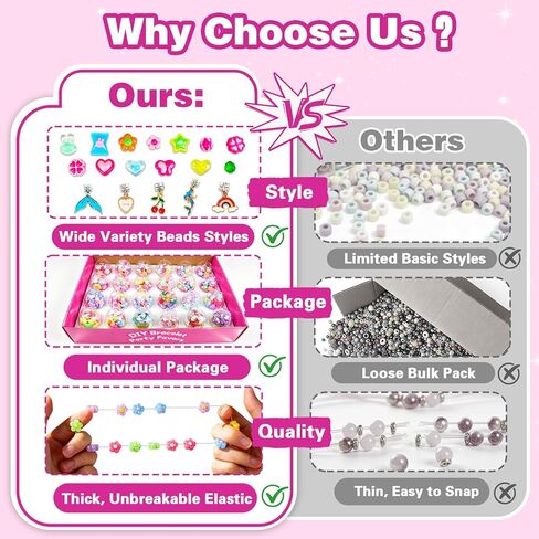 ZMLM 24 Pack Charm Bracelet Making Kit for Girls 4-12, Jewelry Making Kit, Friendship Bracelet Kit, Birthday Party Favors, Goodie Bag Stuffers, Arts Crafts for Kids, Classroom Prizes, Return Gifts in Saudi Arabia