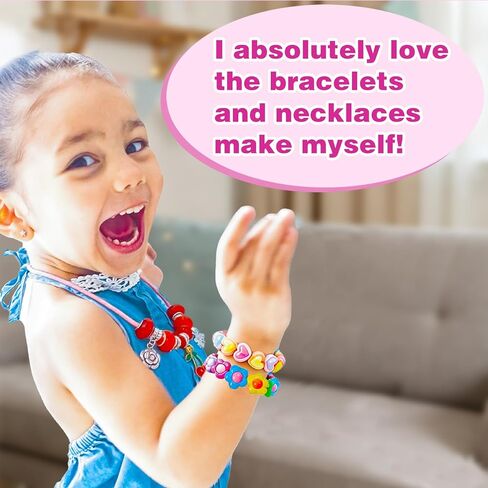 ZMLM 24 Pack Charm Bracelet Making Kit for Girls 4-12, Jewelry Making Kit, Friendship Bracelet Kit, Birthday Party Favors, Goodie Bag Stuffers, Arts Crafts for Kids, Classroom Prizes, Return Gifts in Saudi Arabia