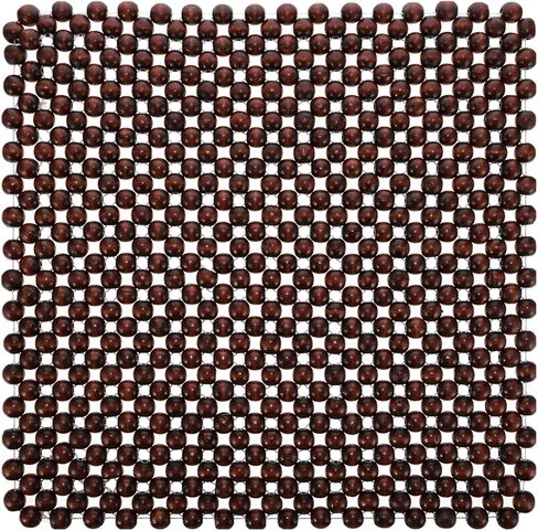 CALLARON 1pc Wood Beads Seat Cushion for Car Breathable Square Wooden Pad for Comfort and Ventilation Easy Install Beaded Auto Cushion with Natural Look in Kuwait