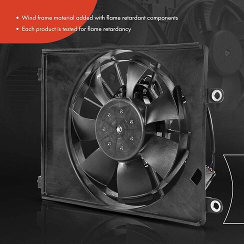 A-Premium Right A/C Condenser Fan Assembly Compatible with Select Acura Models - ILX 2016-2021, L4 2.4L - Replace# 38615R4HA01, 386195A2A0 in Kuwait