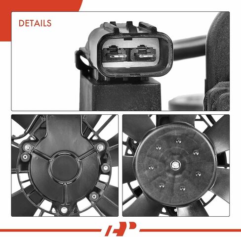 A-Premium Right A/C Condenser Fan Assembly Compatible with Select Acura Models - ILX 2016-2021, L4 2.4L - Replace# 38615R4HA01, 386195A2A0 in Kuwait