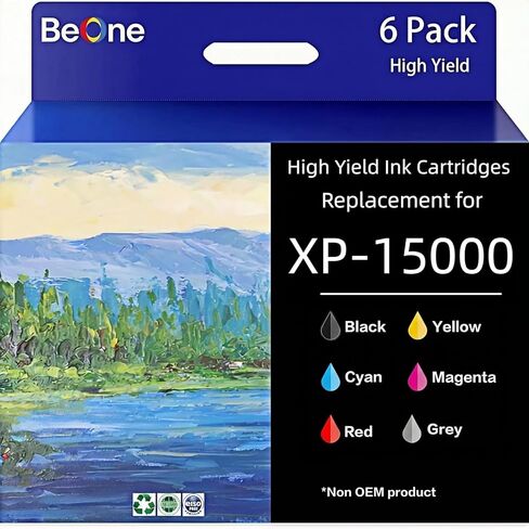 BeOne Remanufactured Ink Cartridges Replacement for 312XL 314XL Ink Cartridges Work with Expression Photo XP-15000 XP-8500 XP-8600 Printer(6 Pack,1Black,1 Cyan,1 Magenta,1 Yellow,1 Red,1 Gray) in Saudi Arabia