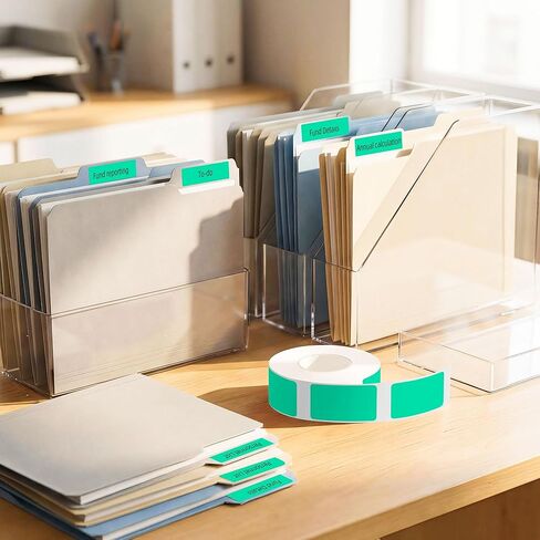 Aqua Self-Adhesive Thermal Label Tape 14mm x 40mm (0.55"x1.57"), 160 Labels per Roll, Thermal Sticker Paper Works with D30 Label Maker, Perfect for Organizing Home, Office in Kuwait