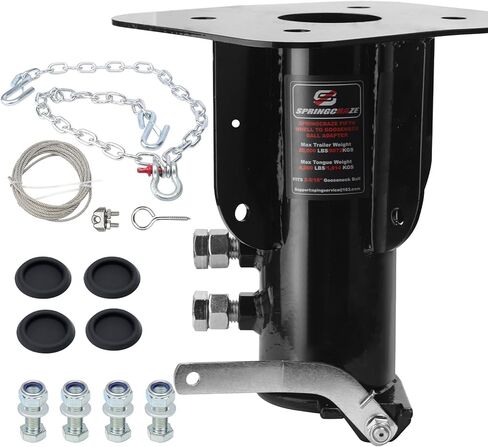 5th Wheel to Gooseneck Adapter,Height Adjustable from 14 to 19 inches,20000 LBS GTW 4000 LBS VTW,2-5/16" Ball, Compatible with RV & Camper Trailers in Saudi Arabia