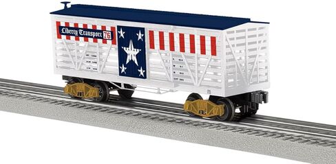 الوظيفة الإضافية لسيارة Lionel America Celebration Stock Car - سيارة قطار نموذجية بقياس O مع أبواب مفتوحة وقارنات تشغيل، لعمر 14 عامًا فما فوق in Kuwait
