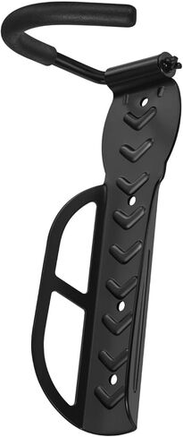 Flexzion Garage Bike Rack Wall Mount (1 Pack) - Easily Hang/Detach Black Bicycle Hanger Storage System Holder with Screws - Vertical Bike Hooks for Indoor Apartment Shed, Holds up to 44lbs(20Kg) in Saudi Arabia