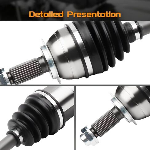 Front Left or Right CV Axle Shaft Assembly Compatible with Subaru Forester 2014 2015 2016 2017 2018 H4 2.0L/H4 2.5L, Driver and Passenger Side 66-7568 in Kuwait