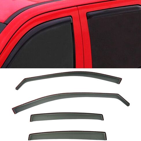 for 2004-2008 Acura TL - (in-Channel) Window Visors Rain Guard Deflector V36 in Saudi Arabia