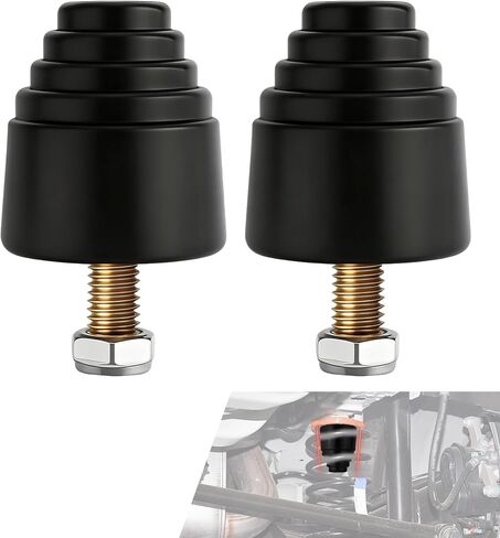 2PCS Suspension Bump Stop, 9.9101G Door Anti-collision Rubber Pads, Rear Leaf Spring Bumper, Universal Rear Bump Stops Kit Accessories Replacement for Most Cars, Trucks and Off-Road Vehicles in Kuwait