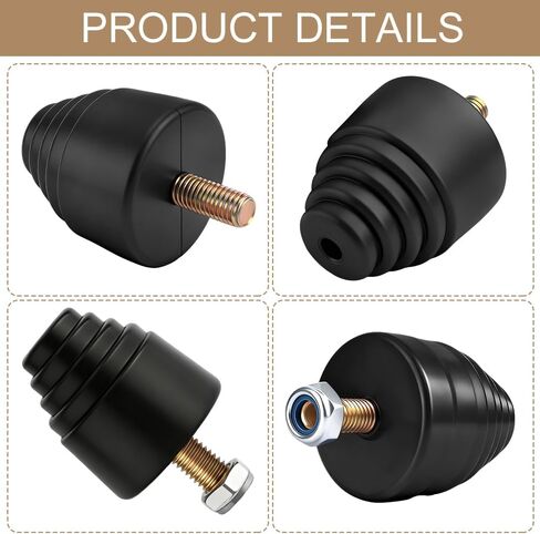 2PCS Suspension Bump Stop, 9.9101G Door Anti-collision Rubber Pads, Rear Leaf Spring Bumper, Universal Rear Bump Stops Kit Accessories Replacement for Most Cars, Trucks and Off-Road Vehicles in Kuwait