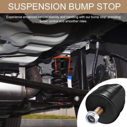 2PCS Suspension Bump Stop, 9.9101G Door Anti-collision Rubber Pads, Rear Leaf Spring Bumper, Universal Rear Bump Stops Kit Accessories Replacement for Most Cars, Trucks and Off-Road Vehicles in Kuwait