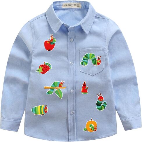 8 PCS Embroidered Sew on Iron on Patches Applique Compatible with Hungry Caterpillar in Saudi Arabia