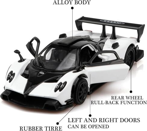 TOKAXI 1/36 Scale Pagani Zonda Diecast Cars Models,Pull Back Vehicles Pagani Zonda Toy Cars,Cars Gifts for Boys Girls in Kuwait