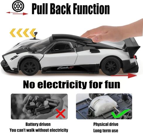 TOKAXI 1/36 Scale Pagani Zonda Diecast Cars Models,Pull Back Vehicles Pagani Zonda Toy Cars,Cars Gifts for Boys Girls in Kuwait