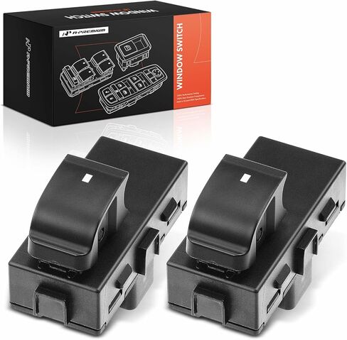 A-Premium 22895545 Passenger Power Window Switch Compatible with 2006-2014 Chevy Silverado Suburban Tahoe, GMC Sierra Acadia Yukon, Buick Lucerne, Front Right or Rear, Replace# 15888174, 25877776 in Kuwait
