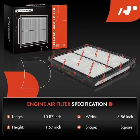 A-Premium 2-PC Engine & Cabin Air Filter with Activated Carbon Compatible with Kia Sorento 2011-2013 & Hyundai Santa Fe 2010-2011 in Kuwait