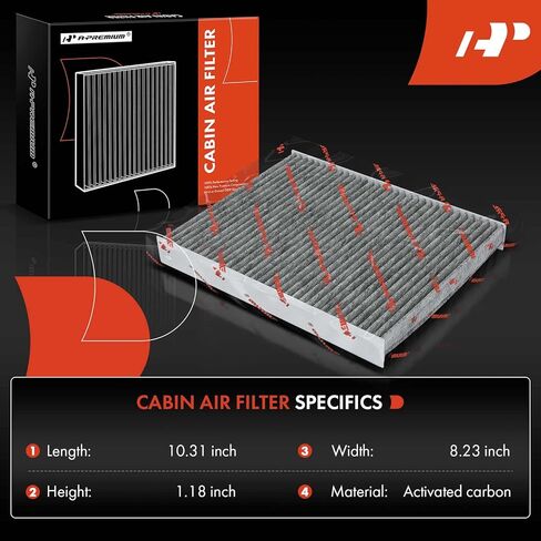 A-Premium 2-PC Engine & Cabin Air Filter with Activated Carbon Compatible with Kia Sorento 2011-2013 & Hyundai Santa Fe 2010-2011 in Kuwait