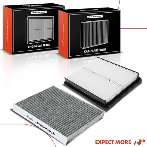 A-Premium 2-PC Engine & Cabin Air Filter with Activated Carbon Compatible with Kia Sorento 2011-2013 & Hyundai Santa Fe 2010-2011 in Kuwait